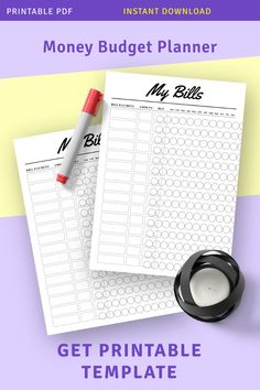 the printable money budget planner