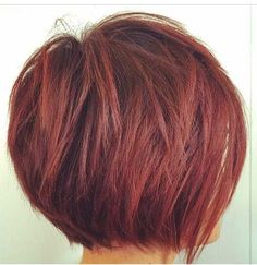 Really Trending Short Stacked Bob Ideas… Κούρεμα Bob, Layered Bob Hairstyles, Red Highlights, 2015 Hairstyles, Short Bob Haircuts, Short Hairstyle