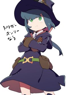 an anime character wearing a witch costume