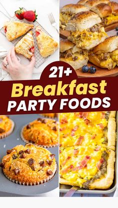 21+ Breakfast Party Foods. Finger Foods For A Crowd, Foods For A Crowd, 7 Up Biscuits Recipe, Crowd Breakfast, Breakfast Finger Foods, Easy Dinner Side Dishes, Hosting A Brunch, Breakfast Potluck, Poptart Recipe