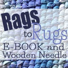 rags to rugs e - book and wooden needle