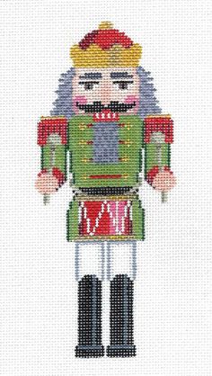 a cross stitch pattern of a nutcracker