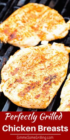 Always wonder how people grill perfectly plump and juicy grilled chicken breast? I'm going to tell you exactly how to grill chicken breast so they are juicy every single time! This will become your favorite grilling recipe because it's so delicious and so easy! Easy Grill, Grill Food