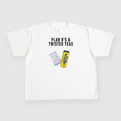 This is a custom printed t shirt! Please make sure your size is correct WASHING: – Turn shirt inside out – Use cold water & wash with similar colors – Wash on gentle setting DRYING: – Tumble dry on low or hang dry Twisted Tea, Plan B, Hanging Dryer, Print T Shirt, Cold Water, Inside Out, Custom Print, Turn Ons, How To Plan