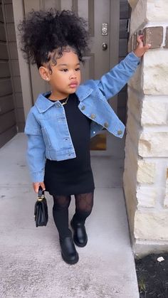 Toddler Outfits Black Kids, Kids Fall Fashion Girl, Toddler Girls Outfit Ideas, Black Toddler Girl Outfits, Black Baby Girl Outfits, Fall Kids Outfits, Baby Outfits Girl, Cute Toddler Girl Outfits, Toddler Fall Outfits