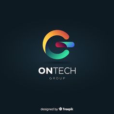 the logo for ontech group is designed by freakk, which has been used to create