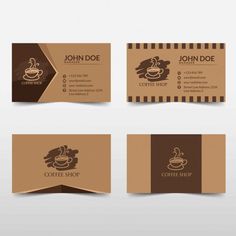 coffee shop business card templates