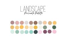 the words landscape, procrea and plastic are arranged in different colors on a white background