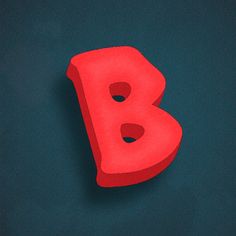 the letter b is made out of foam