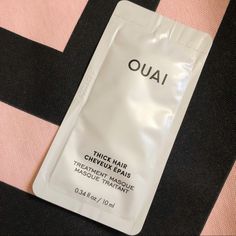 Brand New 10ml Sample Packet Thick Hair Mask, Ouai Thick Hair, Ouai Hair, Thick Hair, Hair Mask, Thick Hair Styles, Mask, Brand New, Cream