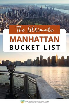 the ultimate manhattan bucket list with text overlay