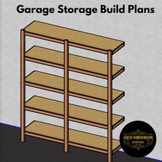 the garage storage build plans are easy to use and have lots of space for storing items