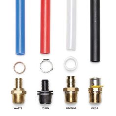 the different types of plumbing fittings are shown