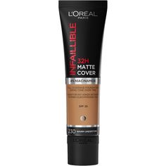 Infallible 32H Matte Cover Foundation by L’Oréal Paris. A full coverage foundation that is long wear but lightweight with a skin-like matte finish, lasting hour after hour. Never cakes, flakes or fades. Cover Foundation, Long Lasting Foundation, Loreal Paris Infallible, Mens Hair Care, Electric Hair Clippers, Makeup Remover Wipes, Matte Foundation, Baby Skin Care, Scalp Care