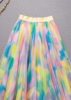 Modern Rainbow Tie Dye Tulle Skirt SummerFabric: TulleSize & Fit: This garment fits true to size.Length: Size L measures 31.2"from waist to hem.Waist:Fitted - very fitted at natural waist Hip: Loosely Fitted. room for hips. Hand Wash Cold. Modern Rainbow, Rainbow Tie Dye, Skirt Summer, Rainbow Tie, Tulle Skirt, Tie Dye, Hand Wash, Dye, Rainbow