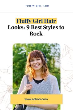 Embrace the poof with these 9 best fluffy hair girl looks that add oomph without the frizz. Perfect for young girls seeking a stylish new 'do. Fluffy Hair Girl, Emo Girl Hair, Fluffy Curly Hair, E Girl Hair, Drugstore Shampoo, Hair Tinsel, Long Hair Extensions, Detangler Spray