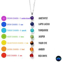 Our hanging chakra gemstone necklace features all seven chakra stones that are placed one after the other. Its simple and stylish design helps you attain its natural healing abilities and aligns your chakras in place. The root charka marks you as safe, the sacral chakra adds self-love and beauty, the solar plexus chakra helps you feel strong and free, the heart chakra helps feel love, the throat chakra stands from truth and integrity, the third eye helps to identify yourself, and the crown chakr Beginner Witch, Healing Abilities, The Sacral Chakra, The Solar Plexus Chakra, Seven Chakra, Chakra Necklace, The Throat Chakra, Chakra Jewelry, Solar Plexus Chakra