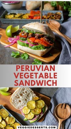 an image of a sandwich with vegetables on it