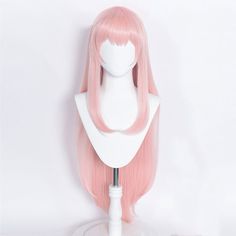 Including: Wig 
 Color: Pink 
 
 Material: Heat Resistant Fiber 
 Gender: Gender-bending available 
 
 If you cannot find and like to buy the costume, wig, shoes, weapon or other accessories of this character, pls not hesitate to contact us 
 Please note that due to different screen resolution, products you receive may have a bit different as the one we show here. Pink Cosplay, Gender Bending, Wig Material, Wig Color, Zero Two, Darling In The Franxx, Cosplay Wig, Cosplay Wigs, Bending