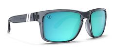 Blenders Eyewear, Grey Frame, Blue Mirrors, Grey Lenses, Polarized Lenses, Hold You, Sticker Pack, Ice Blue, The Expanse