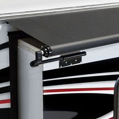 a close up view of the back end of a truck with metal bars on it