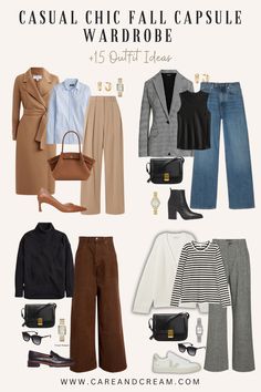 Chic Fall Capsule Wardrobe, Casual Chic Fall, Stylish Outfits For Women Over 50, Fall Wardrobe Essentials, Winter Capsule Wardrobe, Fall Capsule Wardrobe, Wardrobe Outfits, Autumn Outfits, Trendy Fall Outfits