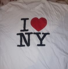 I , New York Xl Tshirt Bnwot! Get That New York Shirt You Always Wanted!! We All Love The Big City And Love To Support It!! Graet Buy!! I Heart New York Tshirt, New York Tshirt, New York Shirt, The Big City, All Love, Big City, Love Is All, Tshirt Colors, Color White