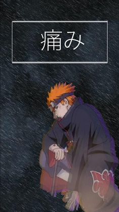 an anime character with orange hair sitting on the ground in front of a black background