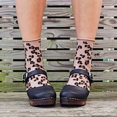 Clogs And Socks, Clogs Socks, Glitter Socks, Shoe Zone, Floral Socks, Funky Style