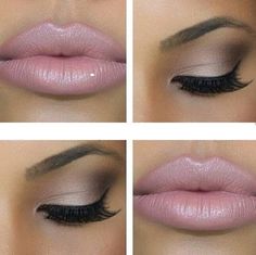 Like how the lips and the eyeshadow look so great tougher. But the lips aren't my colour. Nude Lip Makeup, Bronze Smokey Eye, Mascara Hacks, Lip Makeup Tutorial, Braut Make-up, Make Up Looks