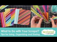 what to do with your scraps? tips for using organizing and storing paper in crafts