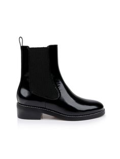 An ultra-wearable, classic Chelsea boot.• Patent leather upper• Leather lining• Rubber sole• Low block heel• Side elasticized inset panels• Back pull loop | L'AGENCE Emma Leather Chelsea Boot In Black Leather Velvet Coat, Knit Denim, Black Chelsea Boots, Leather Chelsea Boots, Low Block Heels, Fall Skirts, Chelsea Boot, Denim Coat, Black Leather Boots