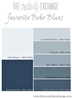 the creativity exchange favorite behr blues