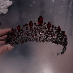 Aesthetic Crown, Fantasy Crown, Red Crown