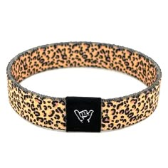 "Accessorize with our popular Leopard print band. Available sizes:  Extra Small 5.5\" (petites + kids) Small 6.5\" (most common fitting size) Medium 7.5\" (large wrists) Large or Anklet 8.5\" (very large wrists or anklet) 1/2\" Width Reversible surf and beachy prints. Elastic blend material, can stretch to desired fit. Packaged in natural drawstring gift pouches. Machine washable. Chlorine and saltwater safe." Adjustable Brown Band Bracelet, Casual Multicolor Wristband, Casual Black Wristband For Festival, Camp Bracelets, Adjustable Wristlet Bracelet Casual Style, Adjustable Casual Bracelet Wristlet, Casual Festival Wristband Bracelet, Casual Black Band Wristband, Trendy Adjustable Wristband