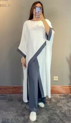 Mini Dress Outfit, Outfits Stylish, Kaftan Designs, Gaun Fashion, White Mini Dress Outfit, Muslim Fashion Outfits, Muslimah Fashion Outfits