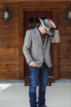 Western Wedding Outfits For Men, Mens Formal Western Outfits, Country Wedding Outfit For Men Jeans Cowboy Boots, Mens Western Sport Coat Outfit, Western Sports Coat And Jeans, Men’s Wedding Western Wear, Western Wedding Outfits Guest Men, Men’s Western Suits, Cowboy Formal Wear Men