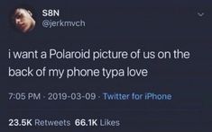 tweets about polaroid pictures on the back of my phone typa love