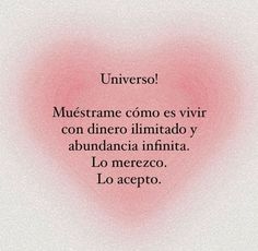 a heart with the words universo written in spanish and english on top of it