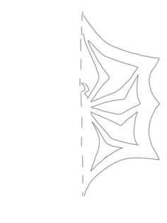 a drawing of a spider web on the side of a white wall with lines drawn across it