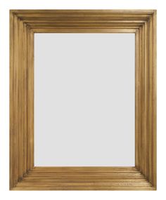 a gold framed mirror on a white background