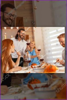 Friends Celebrating Thanksgiving - MasterBundles Collage. Funny Happy Thanksgiving, Funny Happy