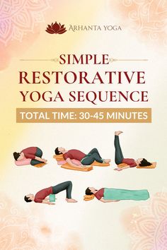 Restorative Yoga Sequence Poses With Props, Restorative Yoga Sequence, Mom And Baby Yoga, Postnatal Yoga, Reconnect With Yourself, Restorative Yoga Poses, Ayurveda Yoga, Yoga Business