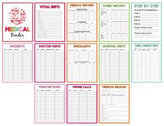 medical record binder with the words medical records on it and an image of hospital records