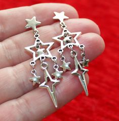 Jewelry Accessories Ideas, Earring Stud, Funky Jewelry, Jewelry Inspo, Dream Jewelry, Star Charms, Pretty Jewellery, Ear Jewelry, Star Earrings