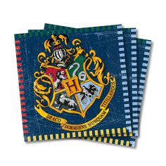 Unique HARRY POTTER LUNCHEON NAPKINS (16 PK) Napkins 59102-UN Harry Potter Napkins, Harry Potter Wizard, Anniversaire Harry Potter, Unicorn Party Supplies, Emoji Birthday, Blue Napkins, Fabric Napkin, Harry Potter Theme, Hogwarts School