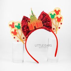 Discover our enchanting collection of Christmas Mickey Ears celebrating the season. These beautiful mouse ears designs are sure to add festive cheer to your holiday celebrations. HIGHLIGHTS Made to Order ( holiday processing time: 4-6 business days) Our Mickey Ears can fit both adults and kids aged five and above comfortably. Lightweight enough to be worn all day without causing headaches or discomfort. Constructed with top-notch materials including glass rhinestones and acrylic embellishments. Christmas Mickey Ears, Christmas Castle, Castle Christmas, Christmas Mickey, Disney Mickey Ears, Disney Mouse, Mouse Ears Headband, Ears Headband, Disney Ears