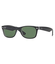 From Ray-Ban&#x2C; these sunglasses feature:Oversized plastic/acetate wayfarer framesSolid lensesPrescription compatibleImported. Black Wayfarer Sunglasses, Ray Ban Men, New Wayfarer, Wayfarer Sunglasses, Unisex Sunglasses, Ray Ban Sunglasses, Spring Outfits Casual, Dillard's, Polarized Sunglasses