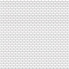 a white brick wall with black lines on it