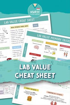 lab value sheet with the text lab value sheet for lab value sheets and lab value sheets